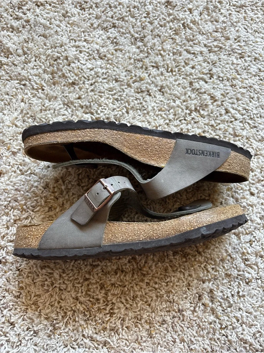 Birkenstock Gizeh Mocha‎ Brown Birko-Flor Thong Sandals Womens 40 W9-9.5